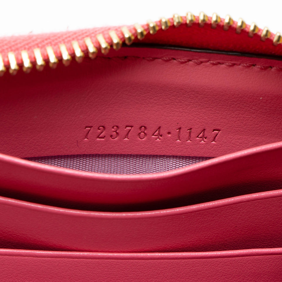 Gucci Jumbo GG Matelasse Leather Zip Around Wallet