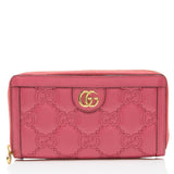 Gucci Jumbo GG Matelasse Leather Zip Around Wallet
