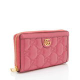 Gucci Jumbo GG Matelasse Leather Zip Around Wallet