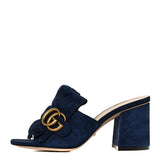 Gucci KID SCAMOSCIATO GG MARMONT FRINGE SANDAL
