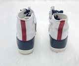 Gucci KIDS ACE LEATHER HIGH TOP SNEAKERS