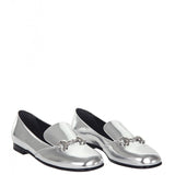 Gucci METALLIC SILVER HORSEBIT LOAFERS