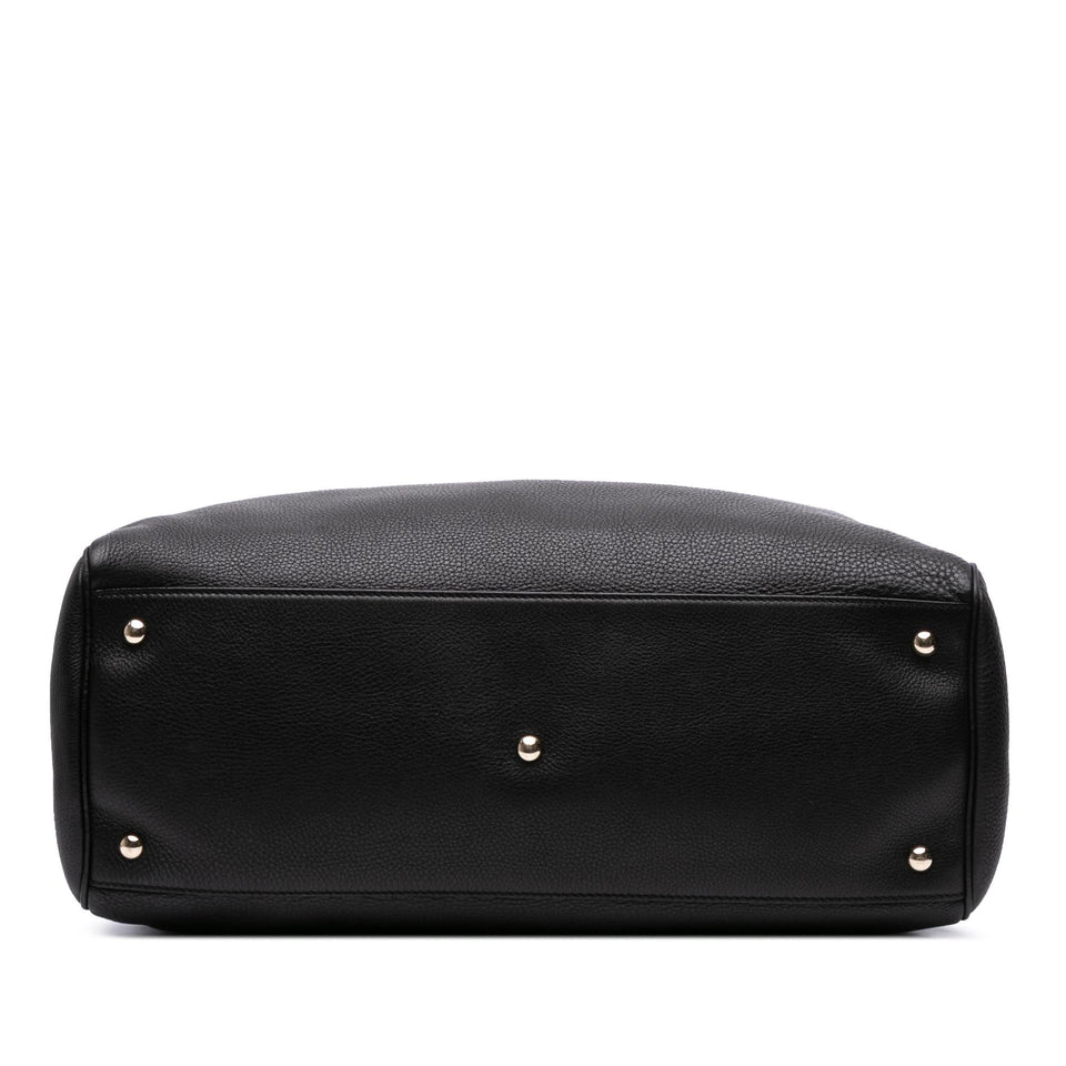 Gucci Large Calfskin Bamboo Shopper Satchel
