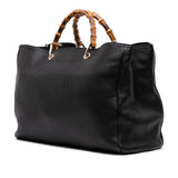 Gucci Large Calfskin Bamboo Shopper Satchel
