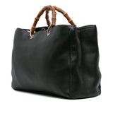 Gucci Large Calfskin Bamboo Shopper Satchel