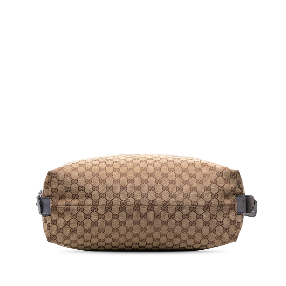 Gucci Large GG Canvas Bamboo Bar Tote