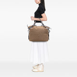 Gucci Large GG Canvas Bamboo Bar Tote