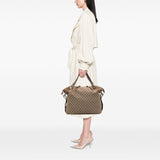 Gucci Large GG Canvas Bamboo Bar Tote