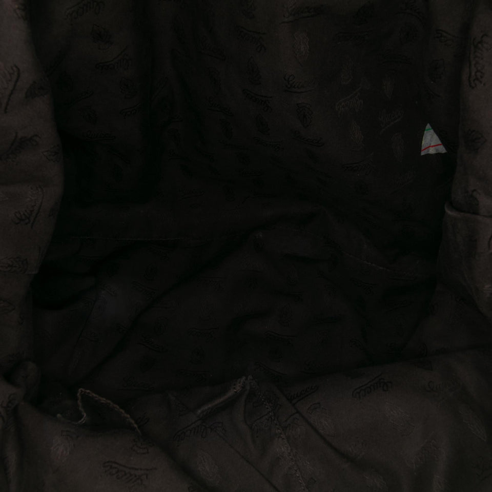 Gucci Large GG Canvas Bamboo Bar Tote