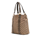 Gucci Large GG Canvas Bamboo Libeccio Tote
