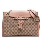Gucci Large GG Canvas Emily Shoulder Bag