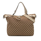 Gucci Large GG Canvas Icon Bit Satchel