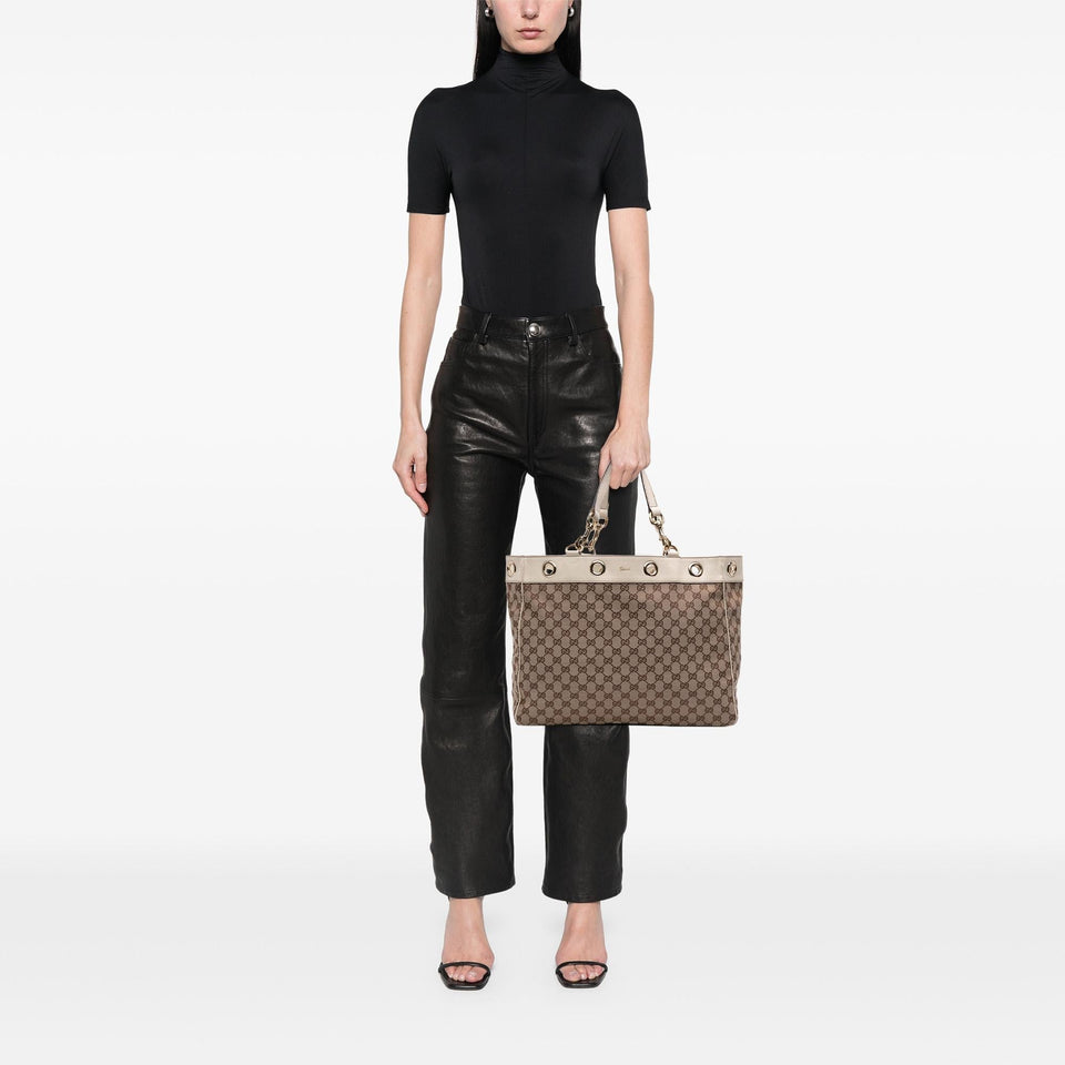 Gucci Large GG Canvas Positano Tote