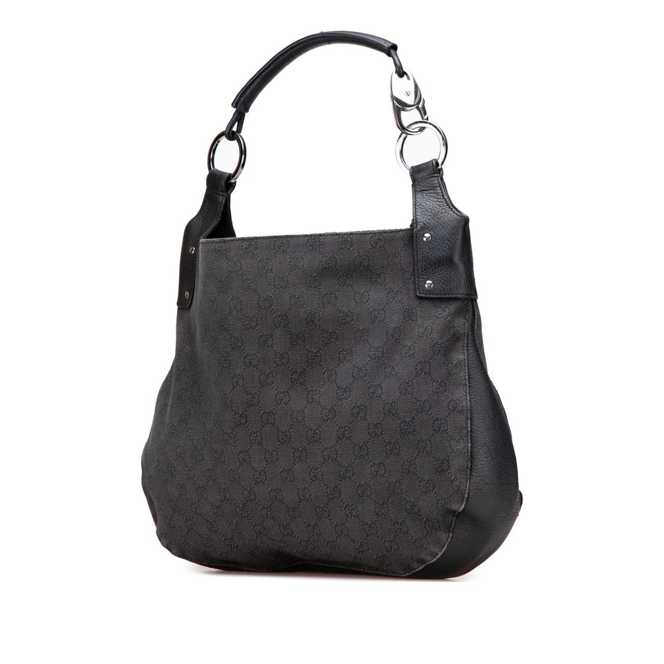 Gucci Large GG Denim Hobo