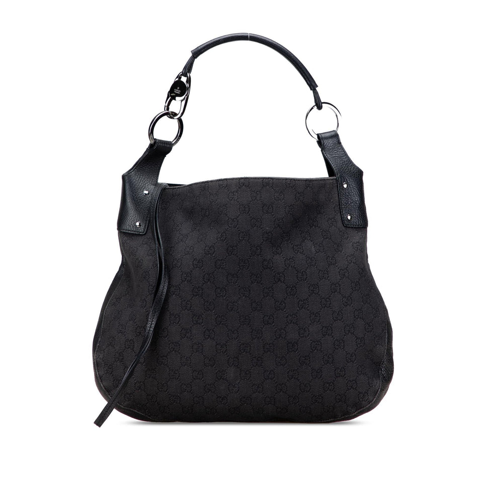 Gucci Large GG Denim Hobo