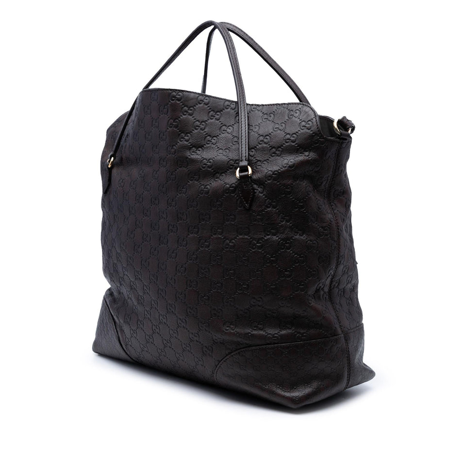 Gucci Large Guccissima Bree Fold Over Tote