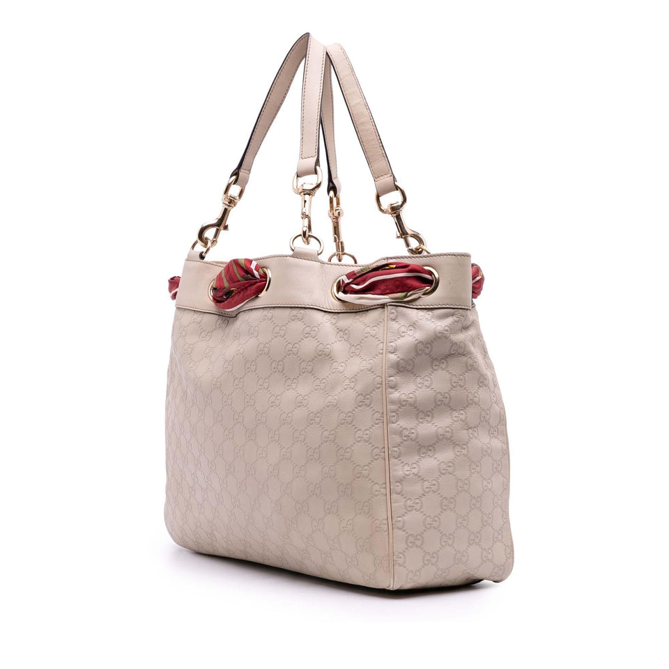 Gucci Large Guccissima Positano Scarf Tote