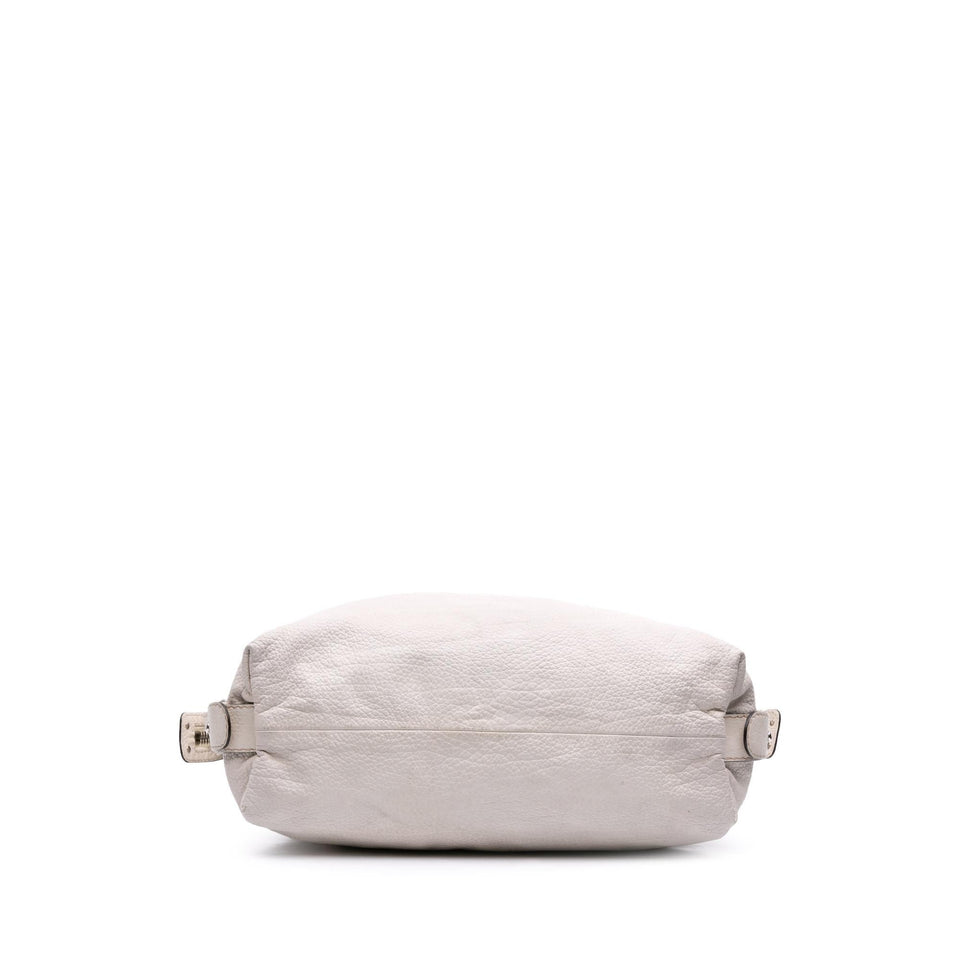 Gucci Large Pebbled Calfskin Bamboo Bar Tassel Tote