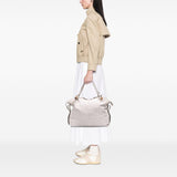 Gucci Large Pebbled Calfskin Bamboo Bar Tassel Tote