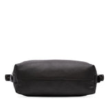 Gucci Large Pebbled Calfskin Bamboo Bar Tote