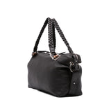 Gucci Large Pebbled Calfskin Bamboo Bar Tote
