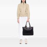Gucci Large Pebbled Calfskin Bamboo Jungle Convertible Tote