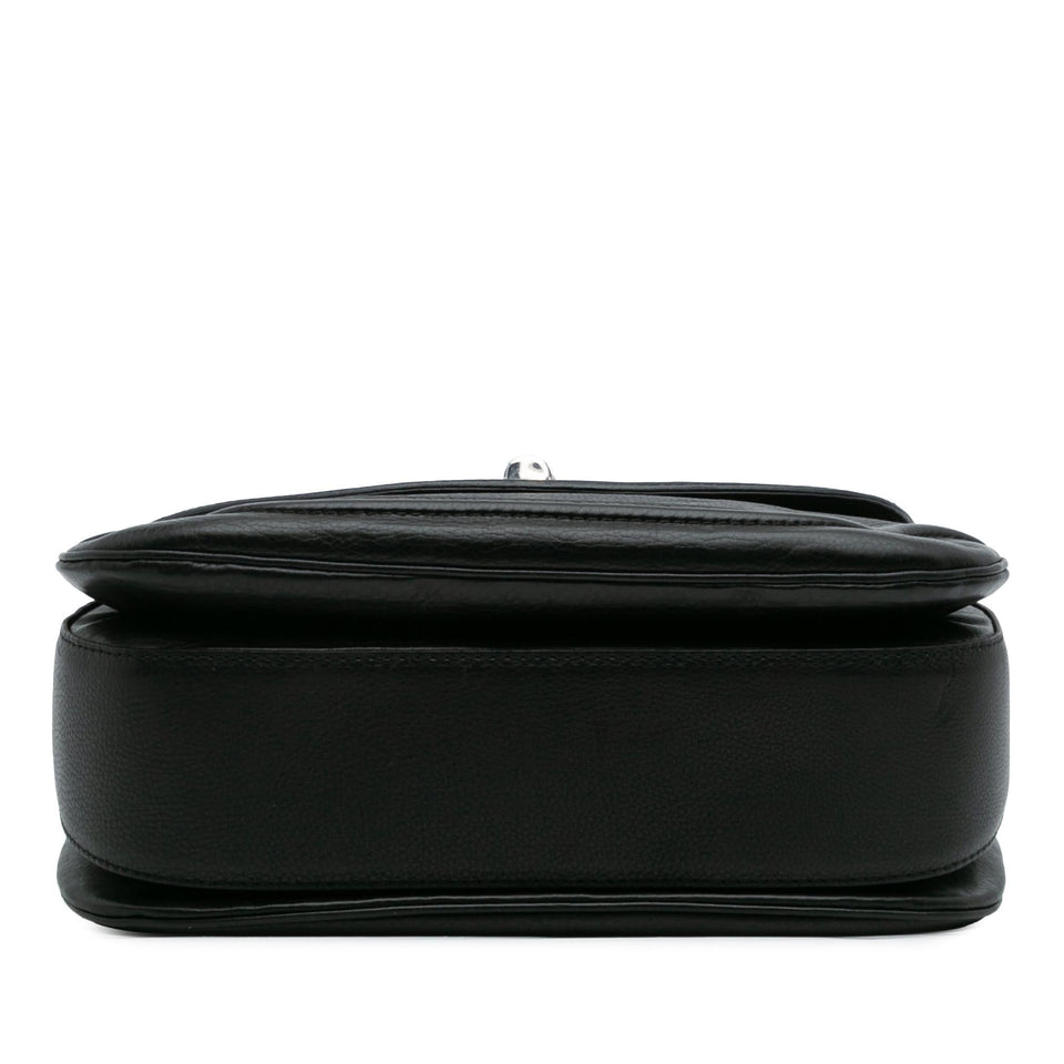 Gucci Large Pebbled Calfskin New Bamboo Top Handle Bag