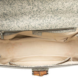 Gucci Large Speckled Leather New Bamboo Top Handle Bag