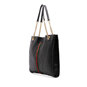 Gucci Large Web Leather Rajah Tote