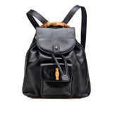 Gucci Leather Bamboo Backpack
