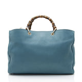 Gucci Leather Bamboo Large Shopper Tote