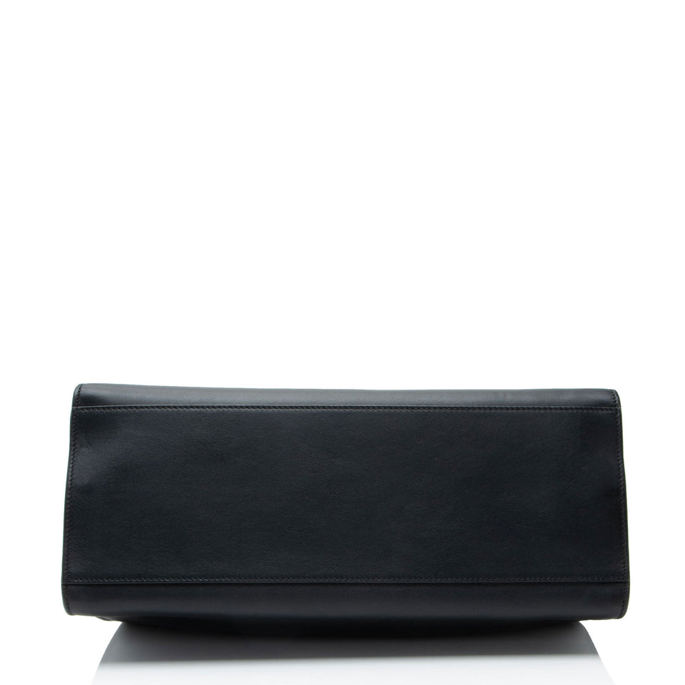 Gucci Leather Bamboo Nymphaea Medium Top Handle