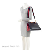 Gucci Leather Bamboo Nymphaea Medium Top Handle