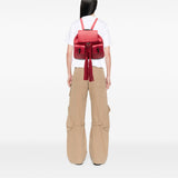 Gucci Leather Bamboo Tassel Backpack