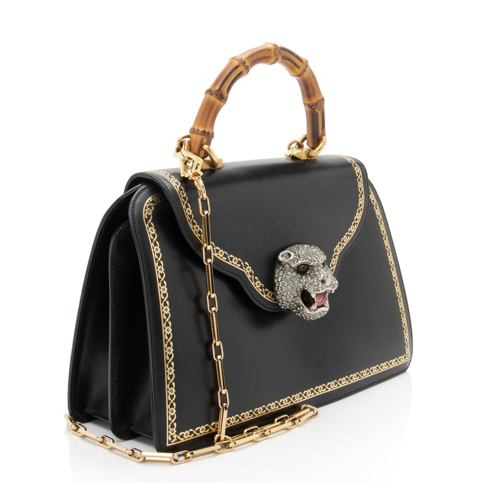 Gucci Leather Bamboo Thiara Medium Satchel