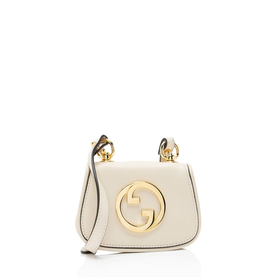 Gucci Leather Blondie Card Case on Strap