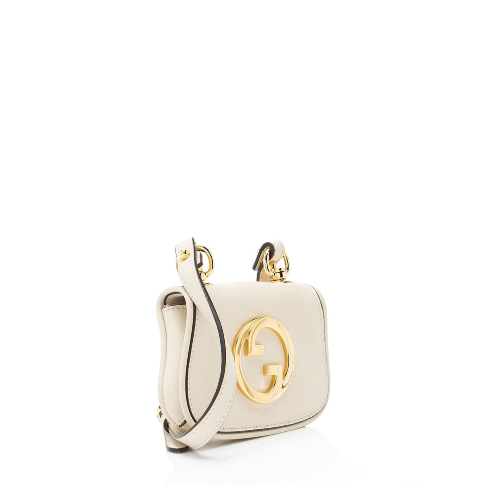 Gucci Leather Blondie Card Case on Strap