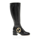 Gucci Leather Blondie Knee High Boots - Size 7 / 37