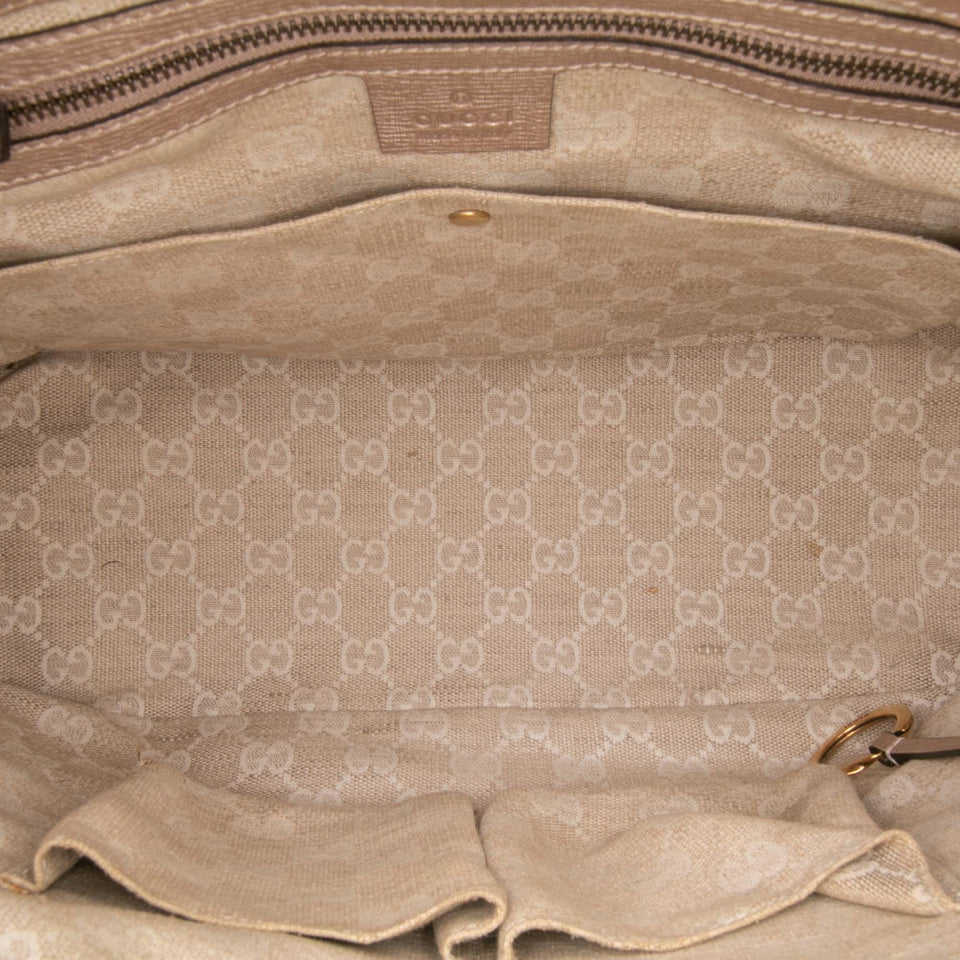 Gucci Leather Bright Bit Satchel