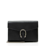 Gucci Leather Crystal Dionysus Chain Wallet