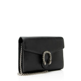 Gucci Leather Crystal Dionysus Chain Wallet