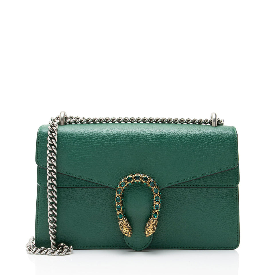 Gucci Leather Crystal Dionysus Medium Shoulder Bag