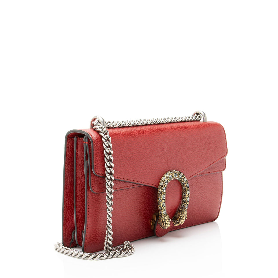 Gucci Leather Crystal Dionysus Medium Shoulder Bag
