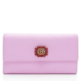 Gucci Leather Crystal GG Marmont Continental Wallet