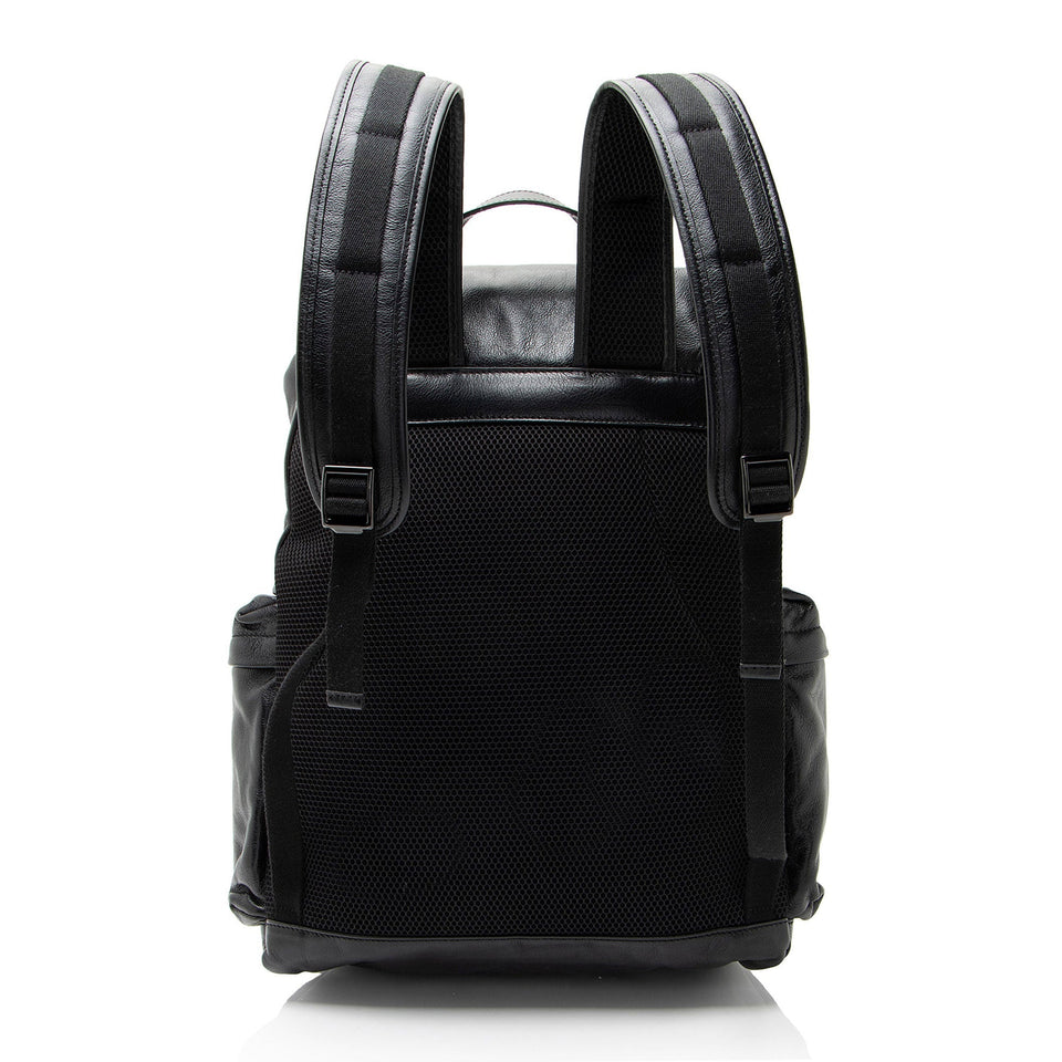 Gucci Leather Double G Backpack