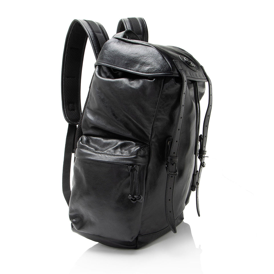 Gucci Leather Double G Backpack