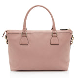 Gucci Leather GG Charm Large Satchel