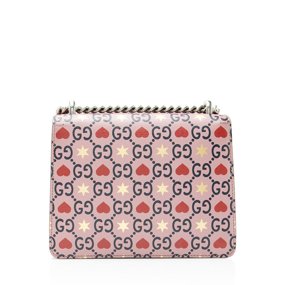 Gucci Limited Edition Leather Crystal Valentines Dionysus Small Shoulder Bag