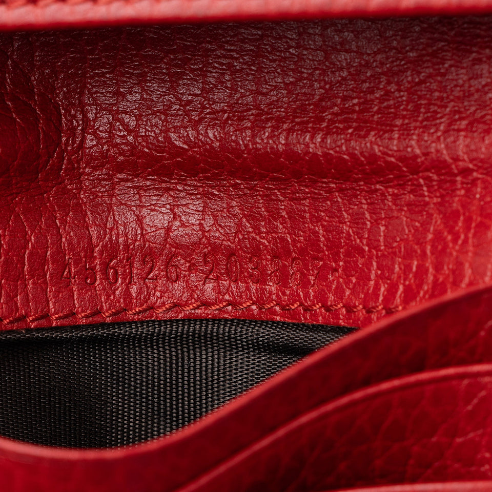 Gucci Leather GG Marmont Card Case