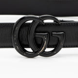 Gucci Leather GG Marmont Monochrome Belt - Size 34 / 85